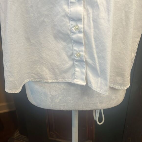 The Shirt by Rochelle Behrens THE FLUTTER SHOULDER SHORT SLEEVE SHIRT , … - Picture 3 of 7